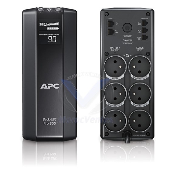 APC Back-UPS Pro 900VA, Line Interactif, LCD, 230V BR900G-FR