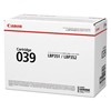 CANON CARTRIDGE 039  TONER ORIGINAL NOIR 11000 pages
