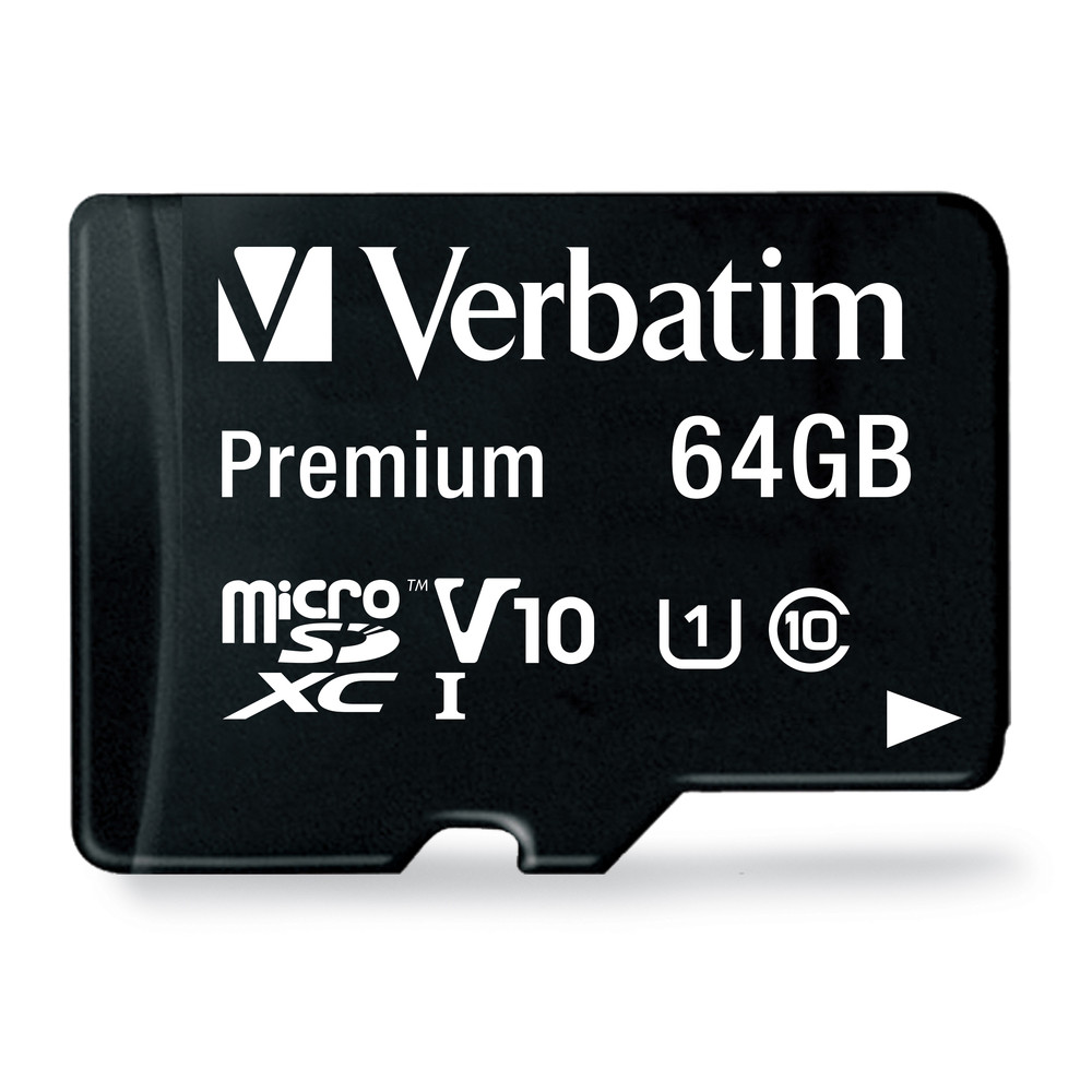 Carte mémoire microSDXC Classe 10 64 GB avec adaptateur 44084