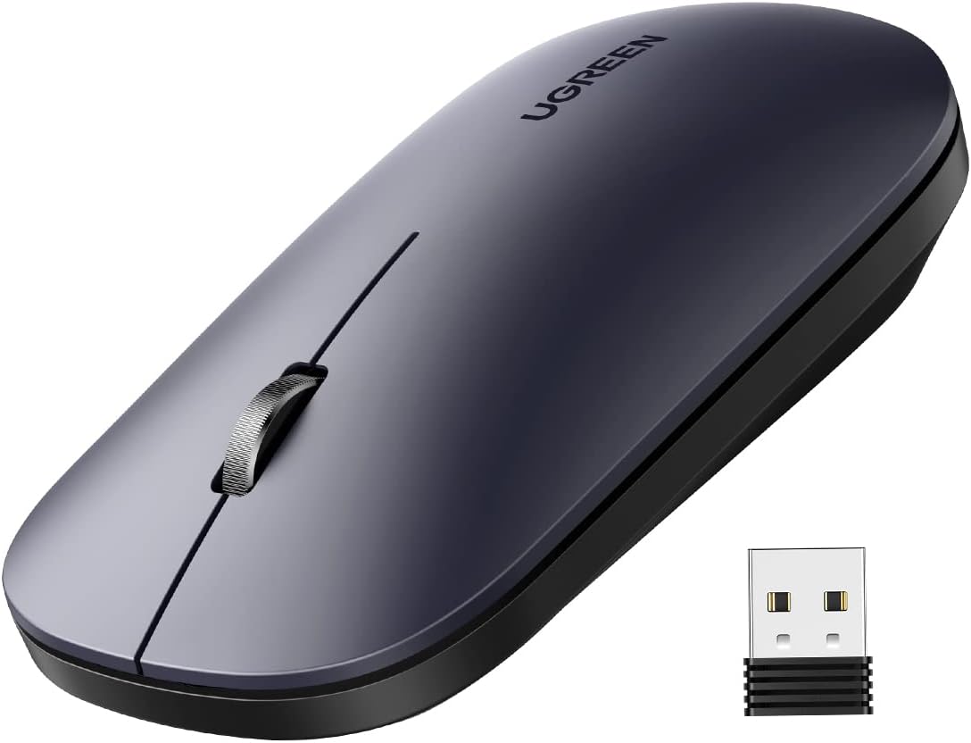 Souris sans fil 2 4Ghz 10M GRIS Noir 90372
