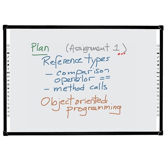 TABLEAU BLANC INTERACTIF, TACTILE AU DOIGT ET AU STYLET IRB4-82TW
