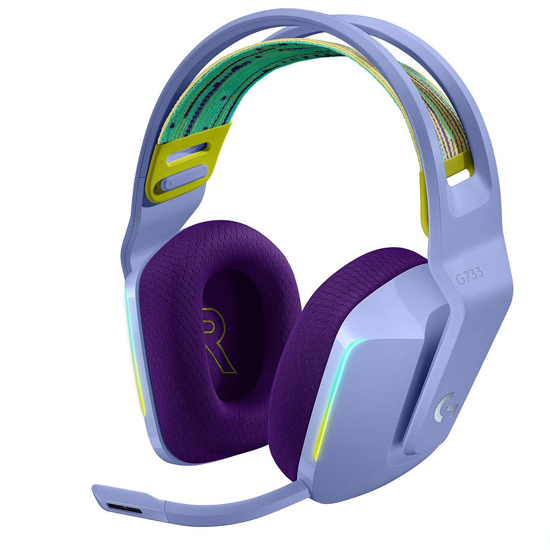 CASQUE G733 LIGHTSPEED SANS FIL RGB Gaming LILAC 981-000890