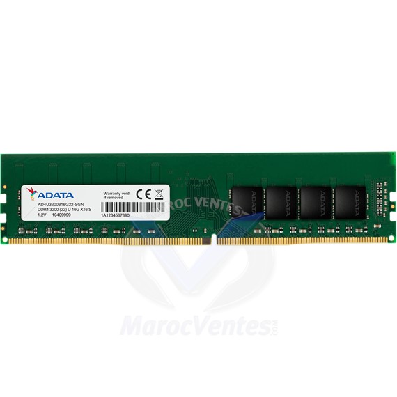 Barrette mémoire DDR4-3200 U-DIMM 16GB Desktop AD4U320016G22-SGN