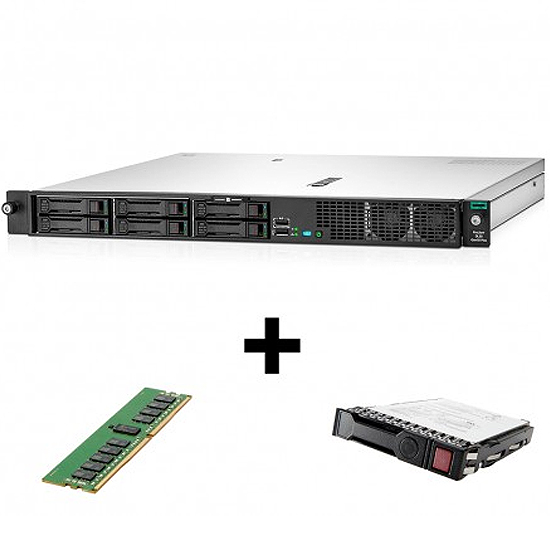 Serveur ProLiant DL20+ + 8GB 1Rx8 PC4-3200AA-E + 1TB SATA 7.2K HDD BUNDLE-DL20G10+