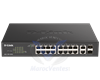 SWITCH 16 GIGABIT POE+ PORTS SMART MANAGED+ 2 COMBO RJ45/SFP PORTS DLDGS-1100-18PV2