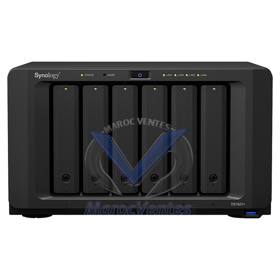 DiskStation Serveur NAS 6 Baies - 4 Go de RAM DDR4 - AMD Ryzen V1500B DS1621+