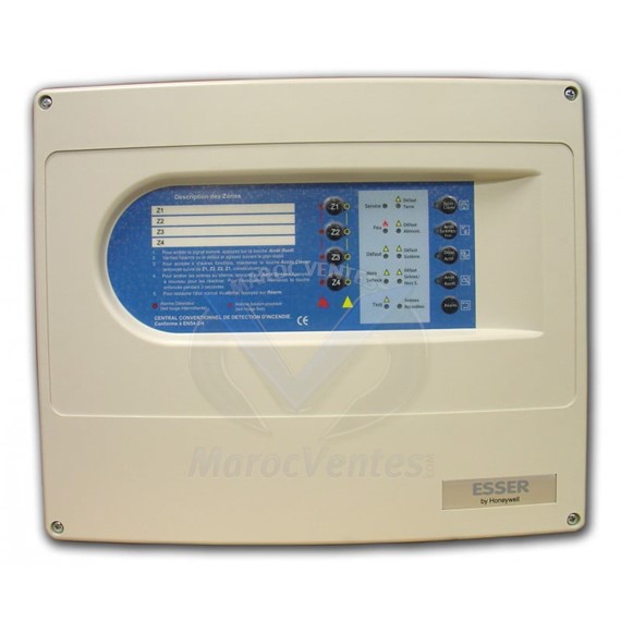 Centrale de détection incendie conventionnelle VISION LT à 4 zones EXP ESS-4-LT-FR