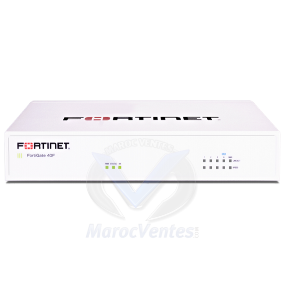 FortiGate-40F 5 x GE RJ45 ports (including , 1 x WAN Port, 4 x Internal Ports) FG-40F
