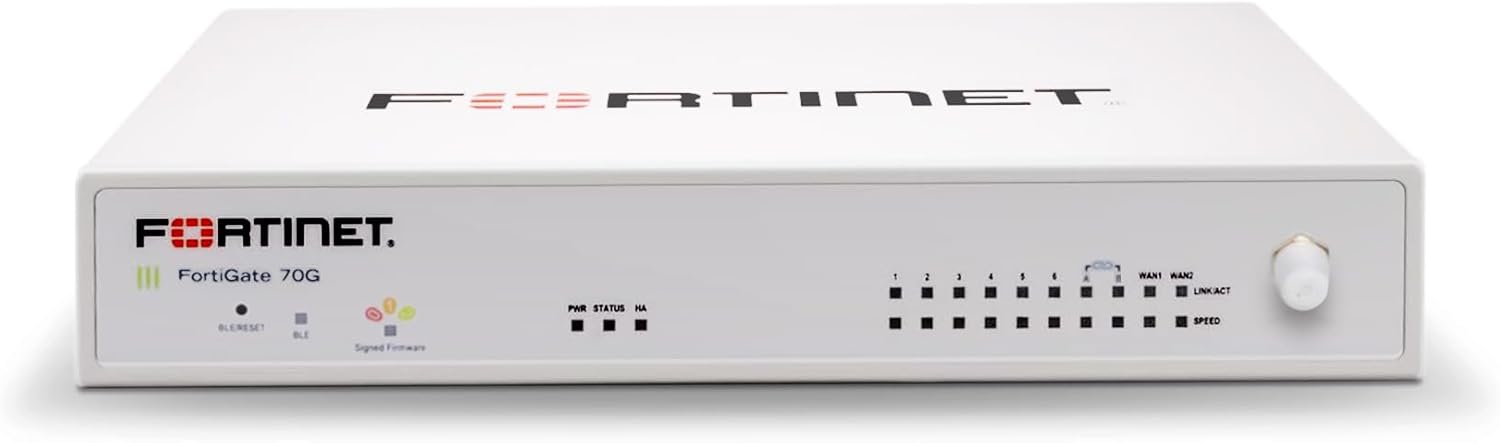 FortiGate-70G Hardware plus 1 Year FortiCare Premium and FortiGuard Unified Threat Protection (UTP) FG-70G-BDL-950-12