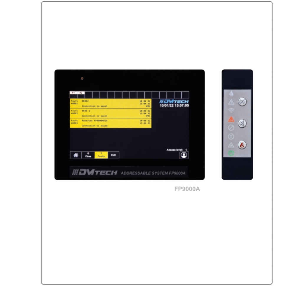 Répétiteur Écran Tactile pour 16 Centrale d’Incendie Adressable FP9000AR