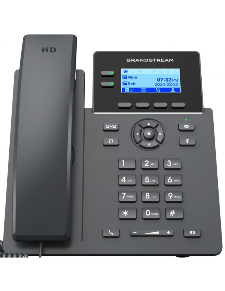 Téléphone IP Pour Standard Téléphonique 4 Comptes SIP / 2 Lignes Non PoE Avec PSU GRP2602
