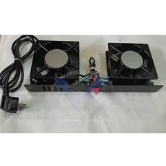 Ventilation 19'' à 2V LN-FAN-ONF-2FRM-BL
