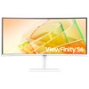 Moniteur Flat 34  Résolution QHD Serie 6 Blanc Ratio 21:9 Display Port, HDMI, USB, Ethernet Port, Thunderbolt