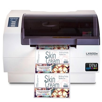 Imprimante Imprimante d’étiquettes Couleur Compacte Largeur Maximale de 127 mm  (5″) Jusqu'à 4800 DPI LX600E