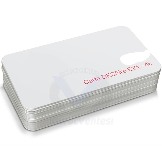 CARTE RFID MIFARE DESFIRE EV1 4K 13.56MHZ SANS FIL 0,8MM 13.56MHZ D3801EV