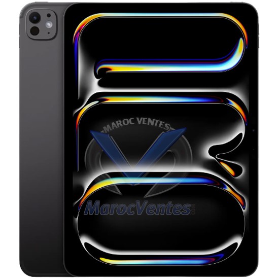 iPad Pro 11 pouces (2024) Wi-Fi + Cellulaire 256 Go avec Vitre Standard SPACE BLACK MVW13