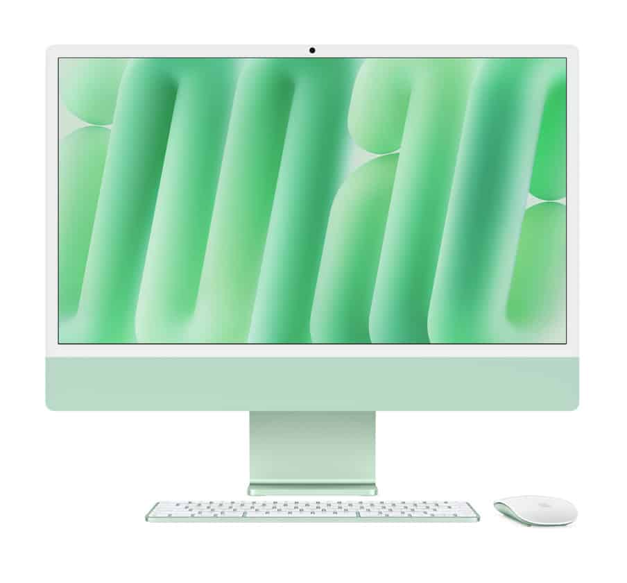 IMAC M4 24" AVEC ÉCRAN RETINA 4,5K (2024) 16 Go SSD 256 Go VERT MWUE3FN/A