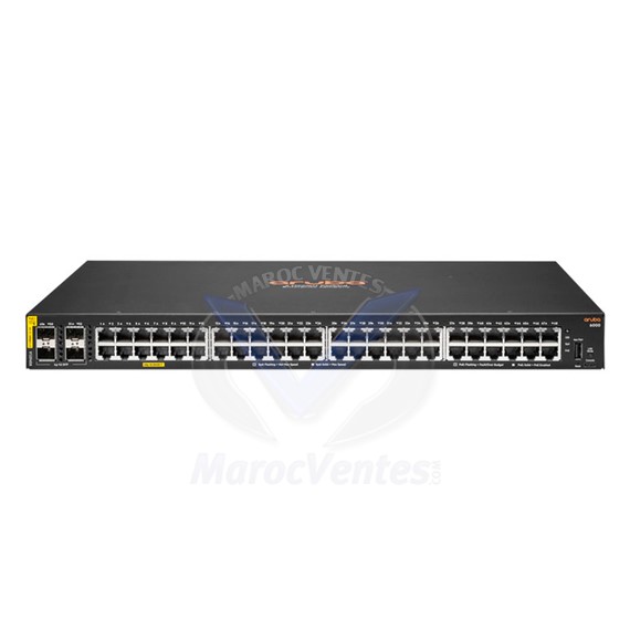 Commutateur Aruba 6000 48G CL4 48 Ports PoE+ 10/100/1000 Mbps  4SFP Géré L3 R8N85A