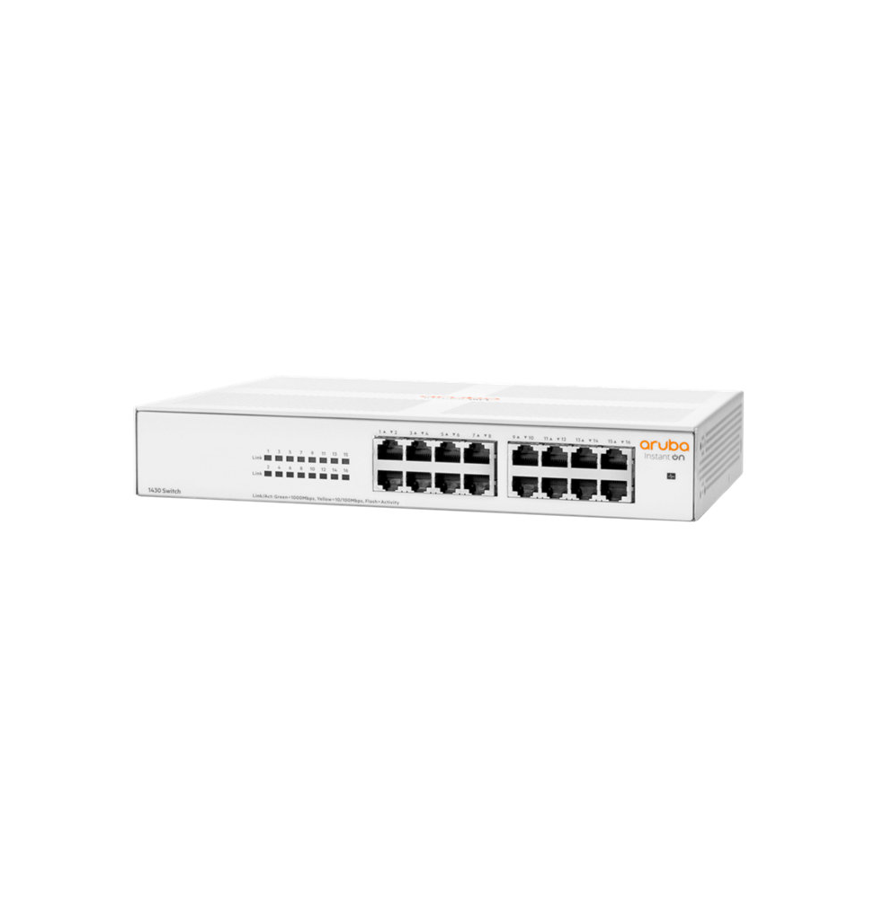 Commutateur Aruba Instant On 1430 16G Non Gérée 16 Ports RJ-45 10/100/1000 R8R47A