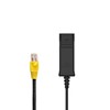Cordon RJ9 Standard X3 Connecteur RJ9 de Couleur Jaune