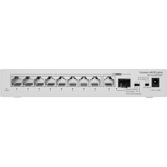 Switch 9 Gigabit Dont 8 PoE+ & 1 SFP S110-8P2ST