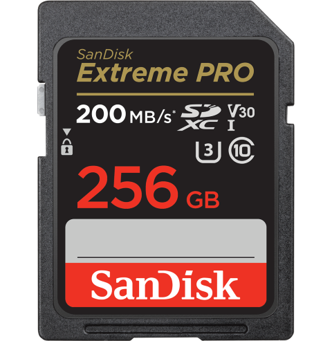 CARTE SDHC™ ET SDXC™ UHS-I SANDISK EXTREME PRO - 256GO