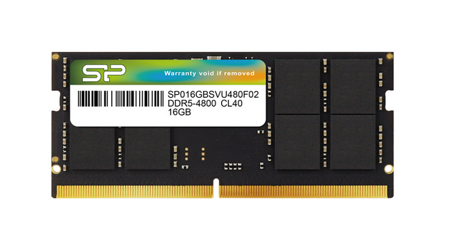 Barette Mémoire 16 GB DDR5-4800 CL40 SODIMM SP016GBSVU480F02