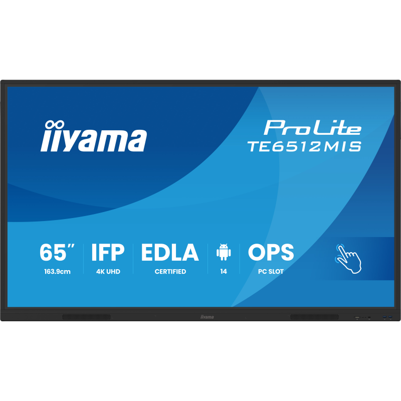 Écran Tactile Interactif 4K UHD 65" (163.9cm) Certifié Google EDLA TE6512MIS-B4AG