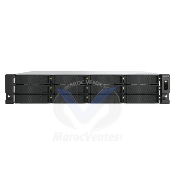 SERVEUR NAS RACKABLE 12 BAIES 32 GB RAM AVEC ALIMENTATION REDONDANTE TS-H1277AXU-RP-R7-32G