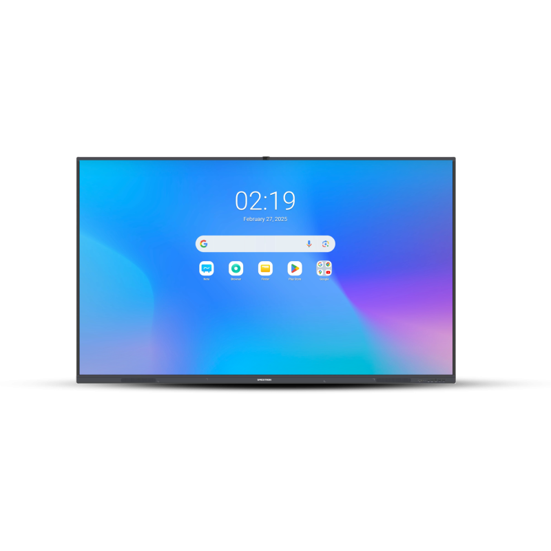 Écran Interactif 75 Pouces Tactile OS Android 12 Intégré Haute Capacité de Mémoire ROM 128GB RAM 8GB UDX-75S2