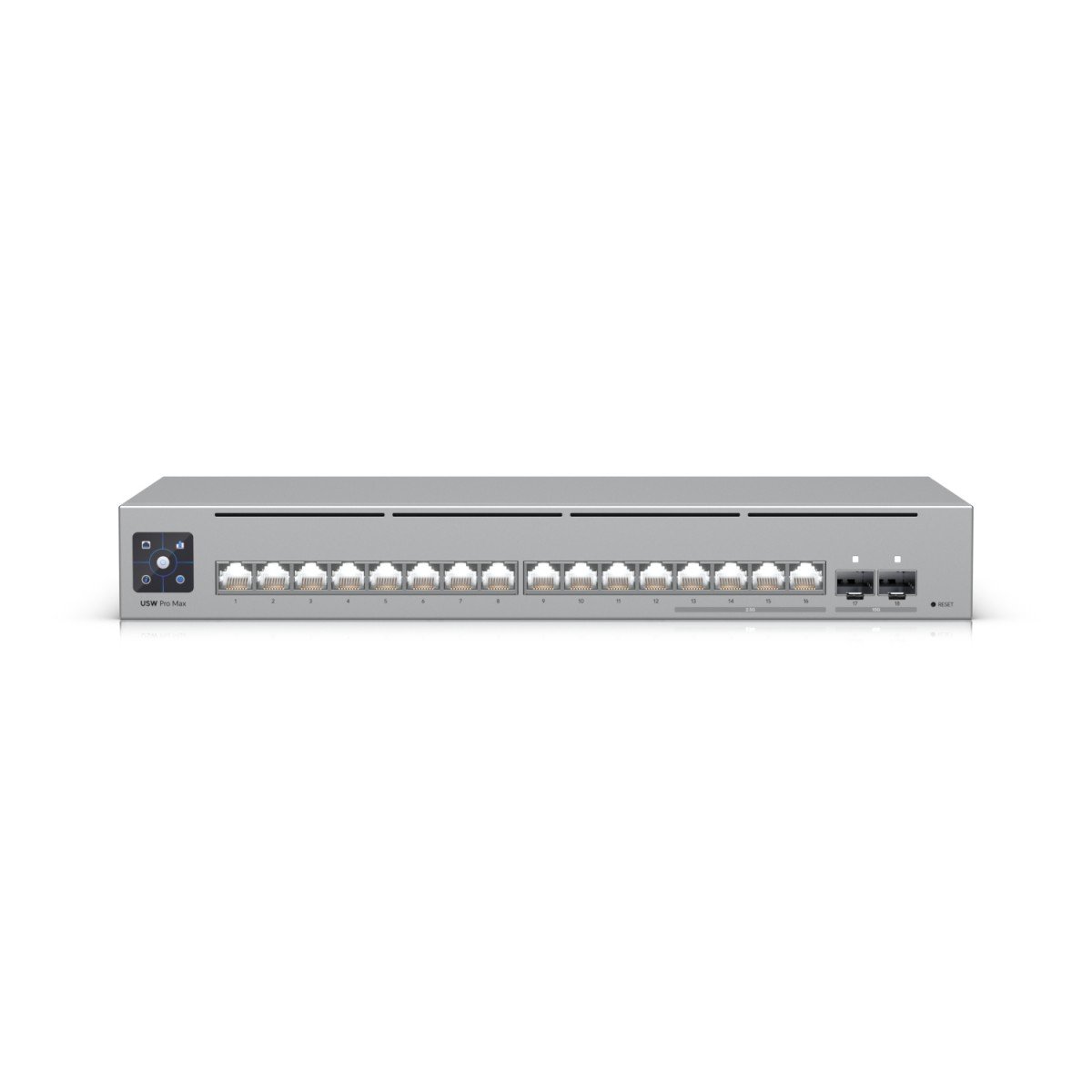 Switch Pro Max 16 PoE Layer 3 4 ports 2.5 GbE PoE++ et 12 ports GbE PoE+ USW-PRO-MAX-16-POE