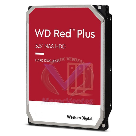 Disque Dur Interne  6TB NAS RED PLUS SATA 6GB/S (SATA III) 5400 RPM WD60EFPX