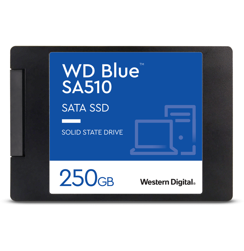 Disque Dur Interne WD SSD 250G SA510 SATA SSD 2.5"/7mm Cased WDS250G3B0A