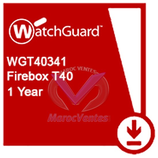WatchGuard Basic Security Suite Renewal/Upgrade 1-yr for Firebox T40 WGT40341