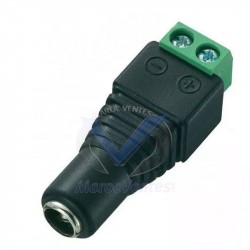 CONNECTEUR DC MALE + BORNIER A VIS POUR CAMMERA 12V D2854