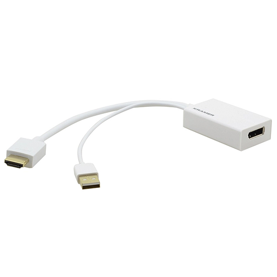 CÂBLE ADAPTATEUR HDMI (M) VERS DISPLAYPORT (F) 4K 2.0 ALIMENTATION USB ADC-HM/DPF