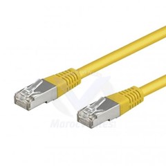 CORDON 1M CAT6A/FTP CCA PVC JAUNE LINKTECH