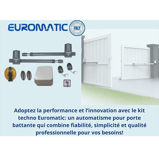 Kit Automatisme pour Porte Battante Kit Euromatic