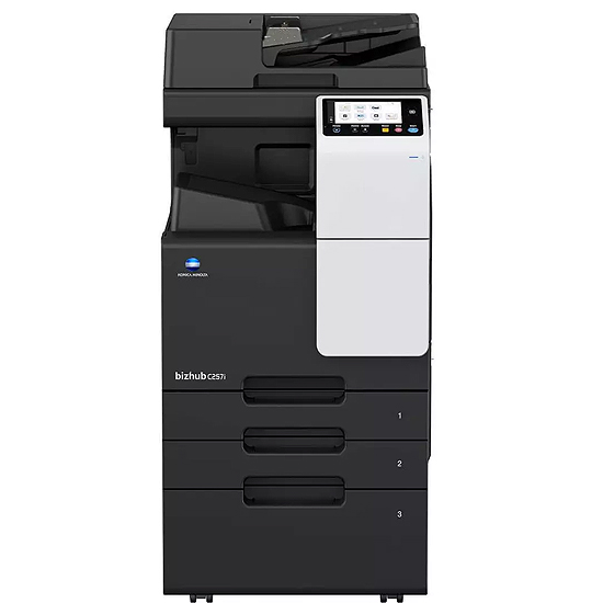 Photocopieur Multifonction A3 bizhub C257i + CHARGEUR DE DOCUMENTS RECTO-VERS + JEU DE TONER Démarrage Meuble SupportO