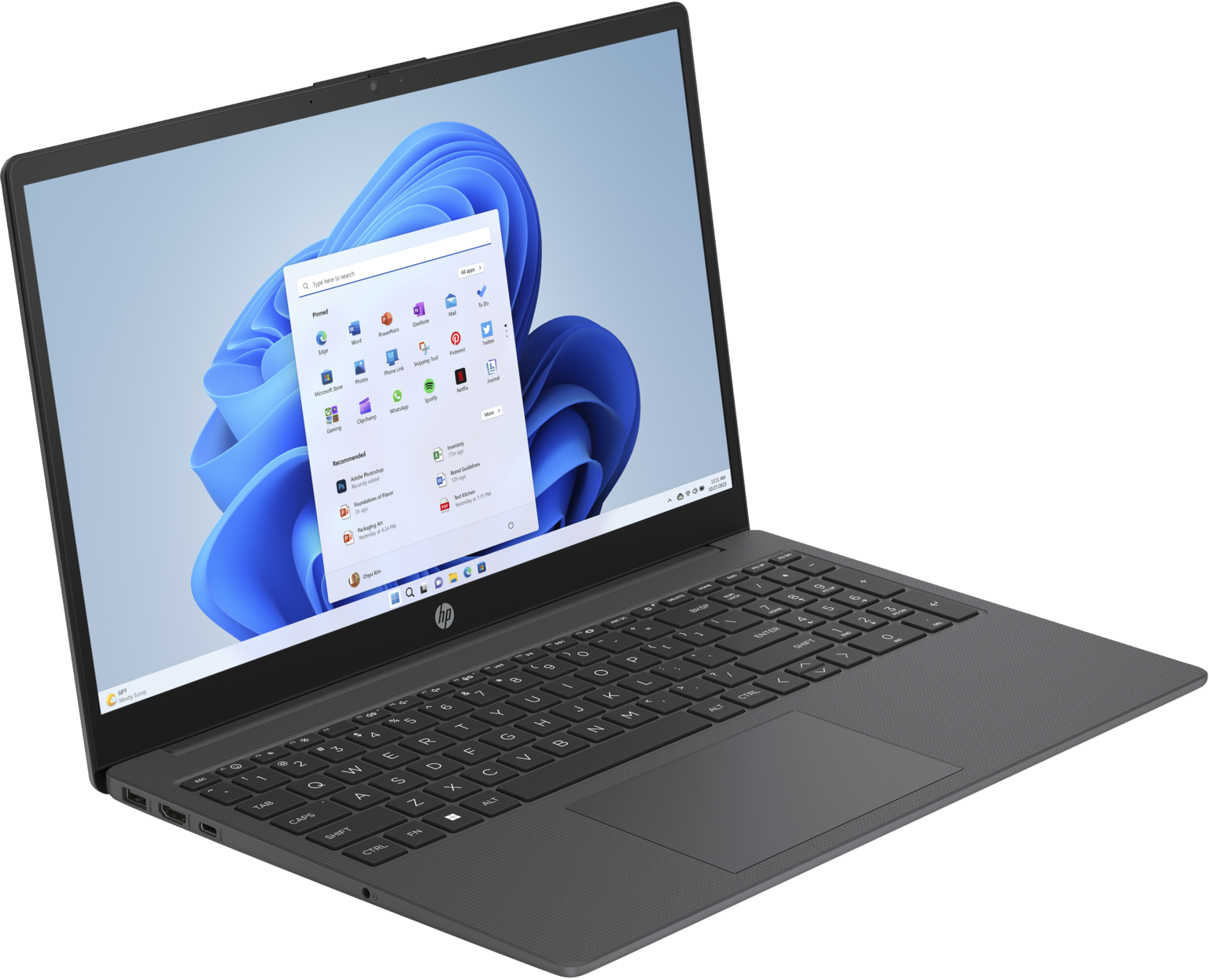 Ordinateur portable HP 15-fd0027nk (886L2EA)  N305 15,6"FHD 8 Go 512 Go SSD W11H Chalkboard Gray 12M 886L2EA-BH4