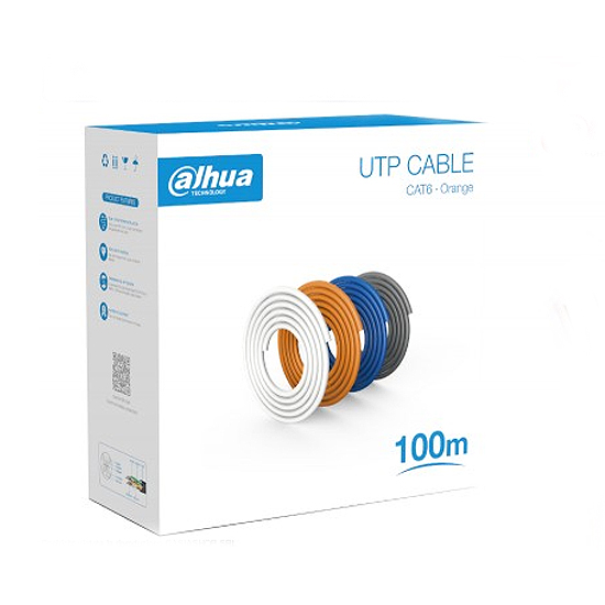 CABLE RESEAU 100M UTP CAT6 POWER OVER ETHERNET PFM922I-6UN-C-100 CI10DAH-100M