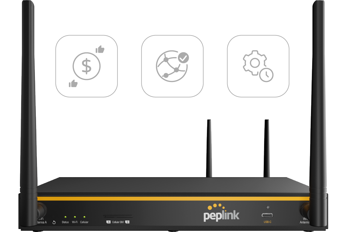 Routeur Gigabit Dual WAN x Ethernet WAN 4x Ethernet LAN 2x2 MIMO Dual-Band simultané, Wi-Fi 6 B-ONE-T-PRM