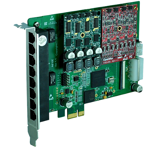 Carte Analogique PCI-E 8 Port FXO / FXS A810E