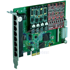 Carte Analogique PCI-E 8 Port FXO / FXS A810E