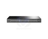 Tplink JetStream™ 48-port Pure-Gigabit L2 Managed Switch, 48 10/100/1000Mbps RJ45 ports including 4 Gigabit SFP slots, Static Routing, Port/Tag/Voice/Protocol-Based VLAN, Q-in-Q(Double VLAN), GVRP, STP/RSTP/MSTP, IGMP V1/V2/V3 Snooping, COS, DSCP, Rate Li