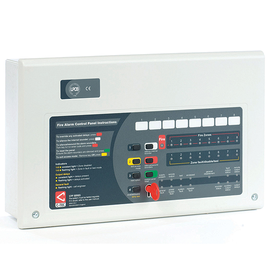 Centrale de Détection Incendie 4 Zones, EN 54 CFP704-4