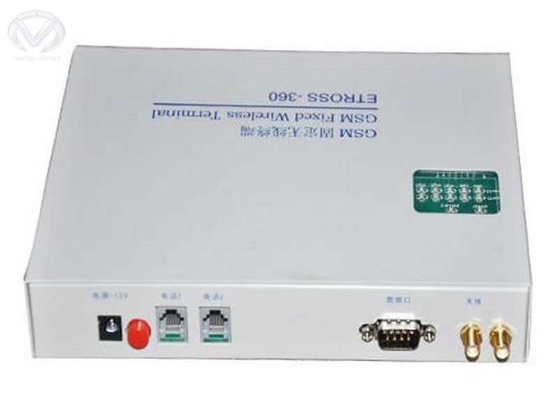 Borne sans fil fixe GSM avec 2 ports 900/1800MHz