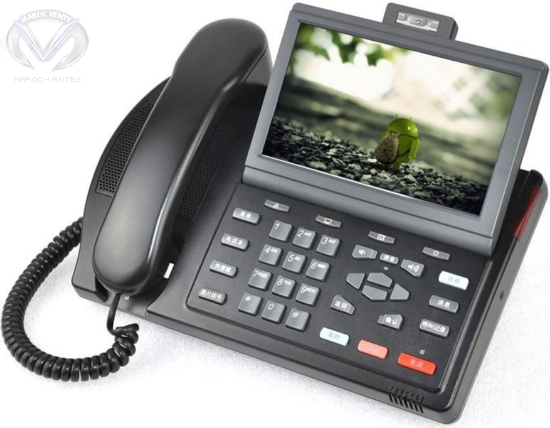 Téléphone IP Vidéo a écran couleur tactile 7" TFT LCD , OS Android