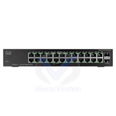 Switch 24 x 10/100/1000 + 2 x SFP Gigabit combiné non géré