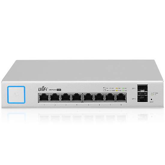 Switch Gigabit 8 Ports 10/100/1000 Mbps PoE+ et 2 Ports SFP US-8-150W